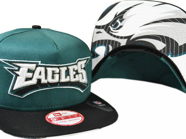 Philadelphia Eagles Green Snapback Hat XDF 0721